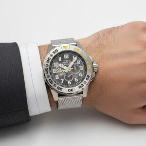 NWT Authentic Invicta Racing Quartz Black Dial Unisex Watch